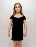 Girls Short Sleeve Corset Dress