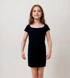 Girls Short Sleeve Corset Dress