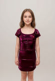 Girls Short Sleeve Corset Dress