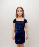 Girls Short Sleeve Corset Dress