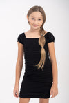 Girls Short Sleeve Corset Dress